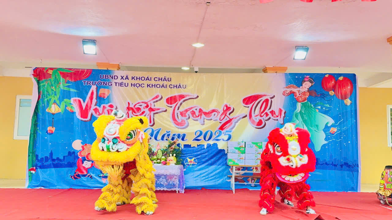 TẾT TRUNG THU ẤM ÁP, VUI TƯƠI TẠI TRƯỜNG TIỂU HỌC KHOÁI CHÂU