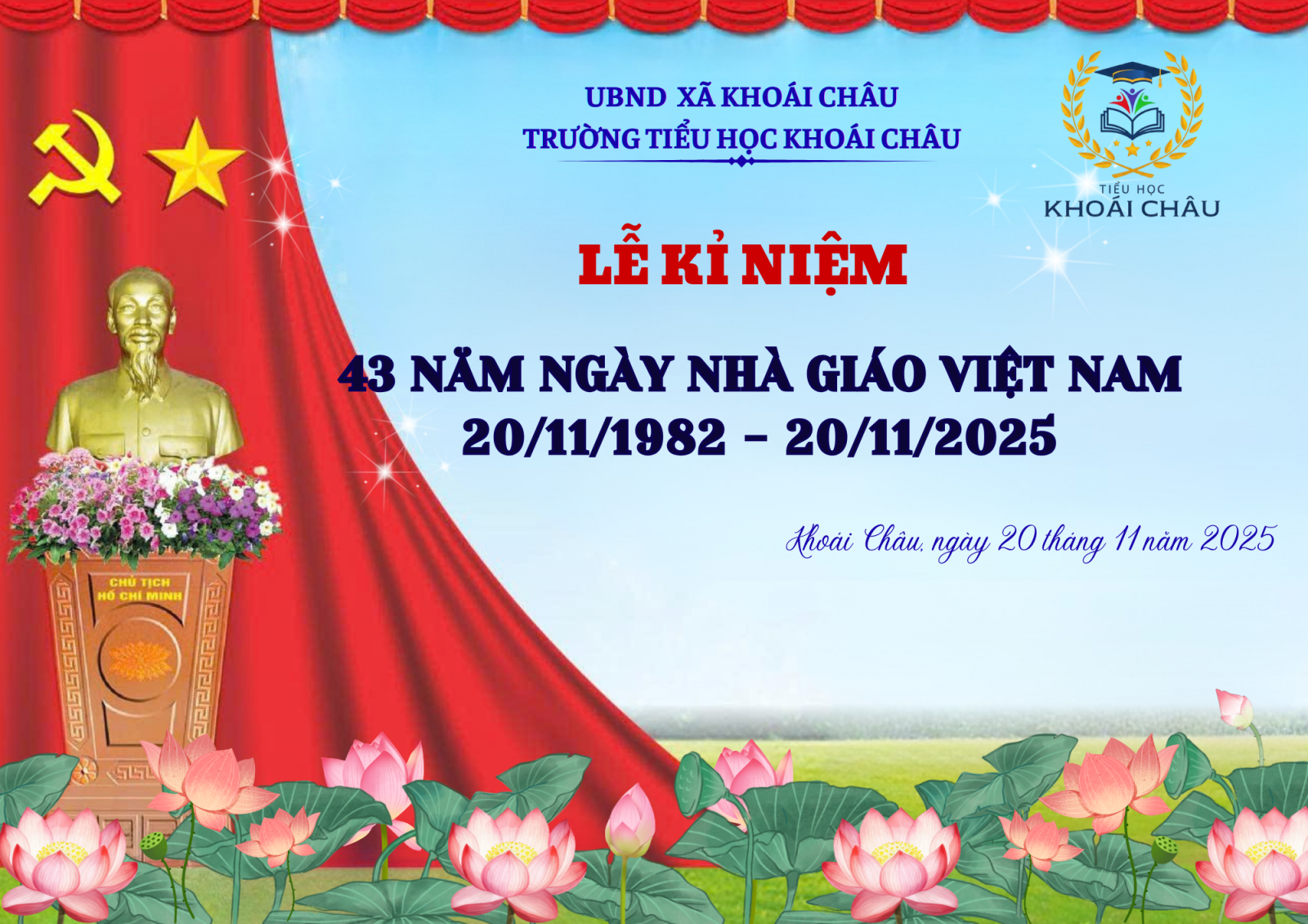 <a href='https://thkhoaichau.hungyen.edu.vn/tin-tuc/tung-bung-hoat-dong-chao-mung-ngay-nha-giao-viet-nam-2011.html'>TƯNG BỪNG HOẠT ĐỘNG CHÀO MỪNG NGÀY NHÀ GIÁO VIỆT NAM 20/11</a>