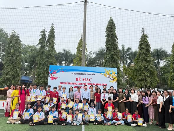 Giải Thể thao Học sinh Phổ thông xã Khoái Châu năm học 2025–2026
